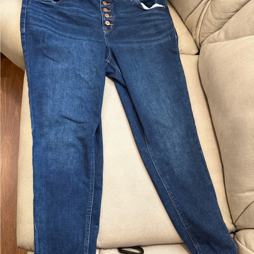Maurices High Rise Dark Blue Jeans